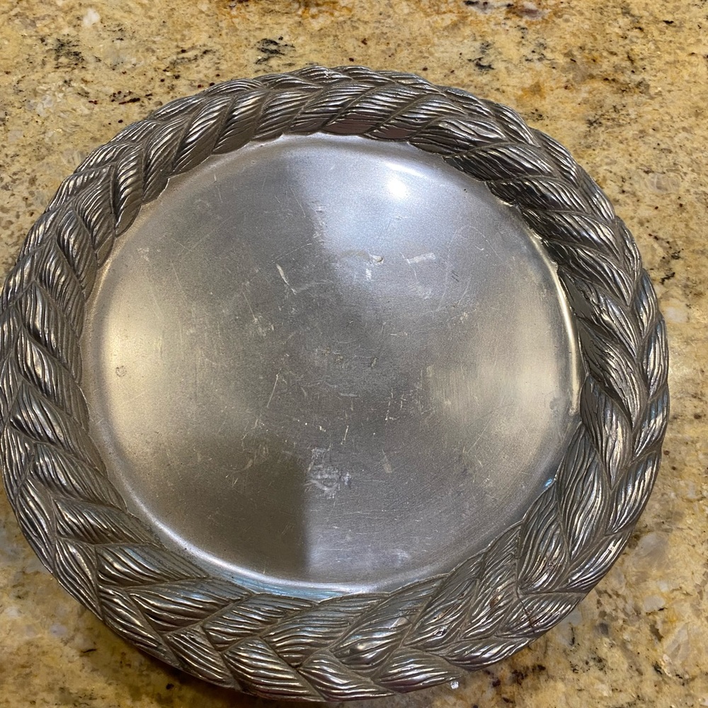 Pewter platter